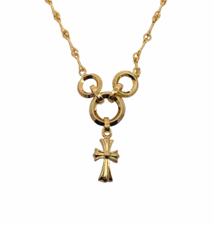 크롬하츠 골드 트위스트 베이비팻 웨이스트 체인 목걸이