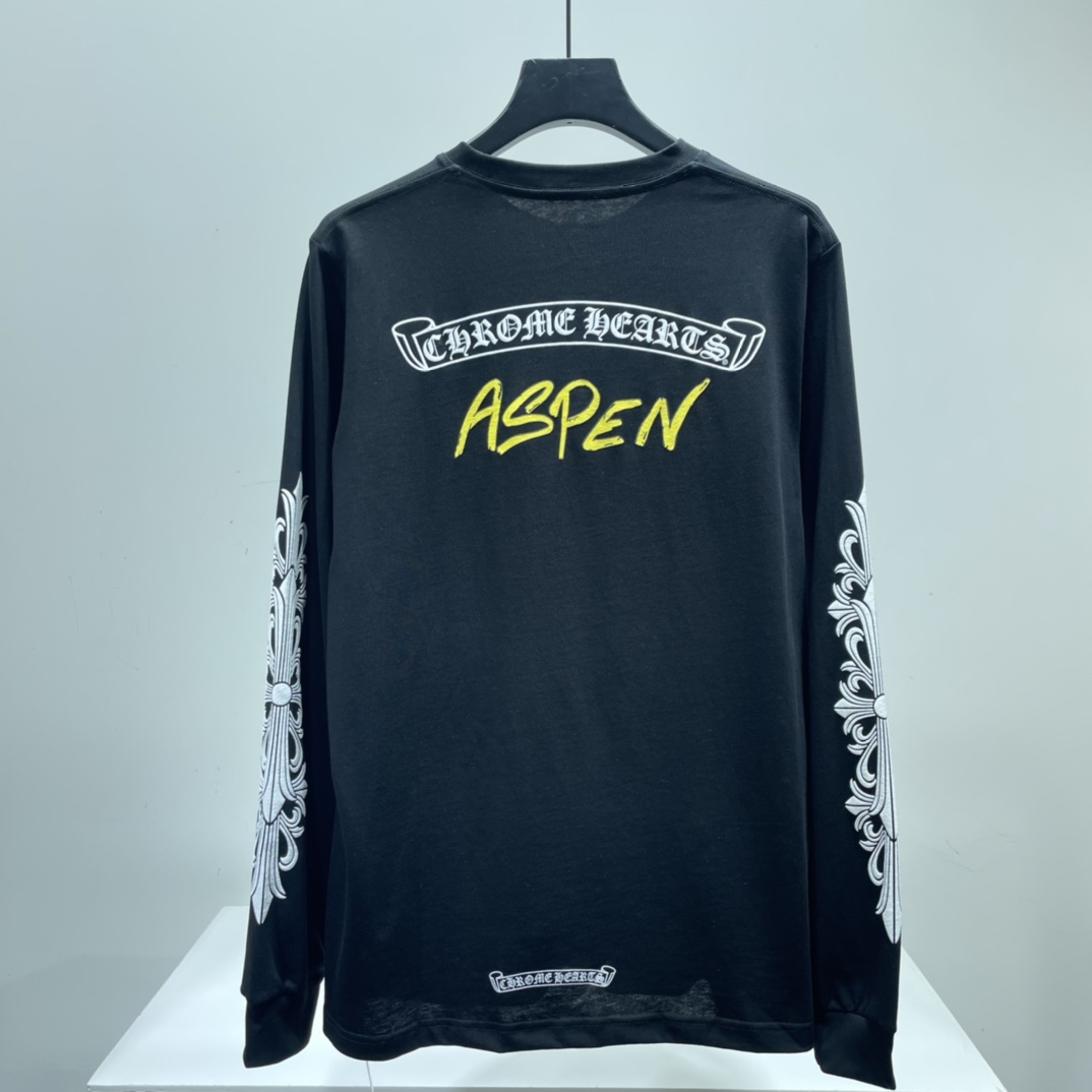 크롬하츠 매티 보이 Aspen 익스클루시브 포켓 티셔츠 (남녀공용) (컬러 블랙,화이트)