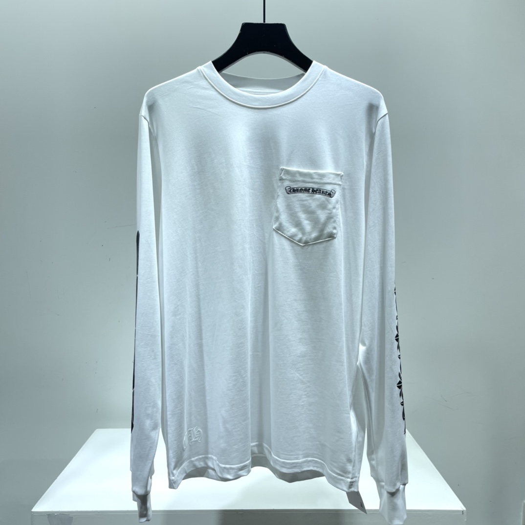 크롬하츠 매티 보이 Aspen 익스클루시브 포켓 티셔츠 (남녀공용) (컬러 블랙,화이트)