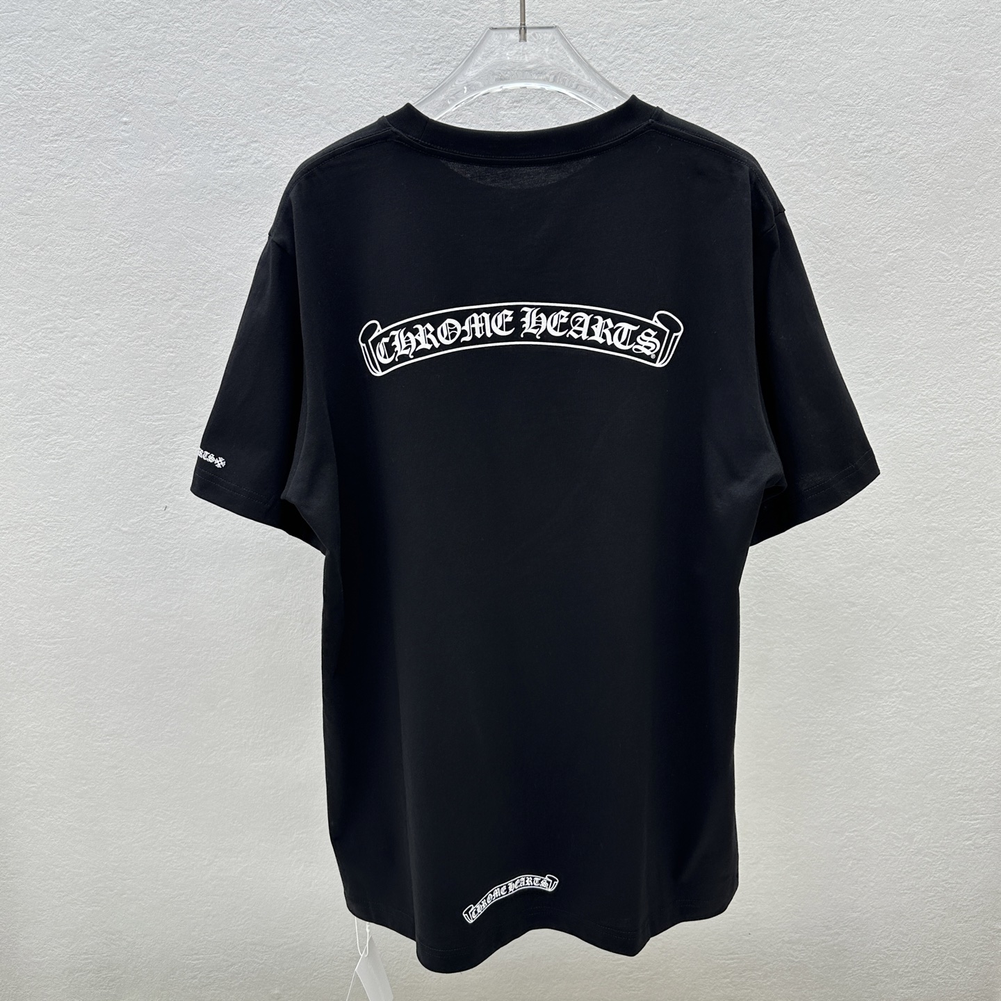 크롬하츠 스크롤 라벨 쇼트 슬리브 반팔 (남녀공용)