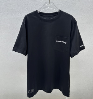 크롬하츠 스크롤 라벨 쇼트 슬리브 반팔 (남녀공용)