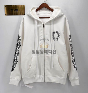 크롬하츠 홀스슈 플로랄 플리스 후드집업 (남성용)