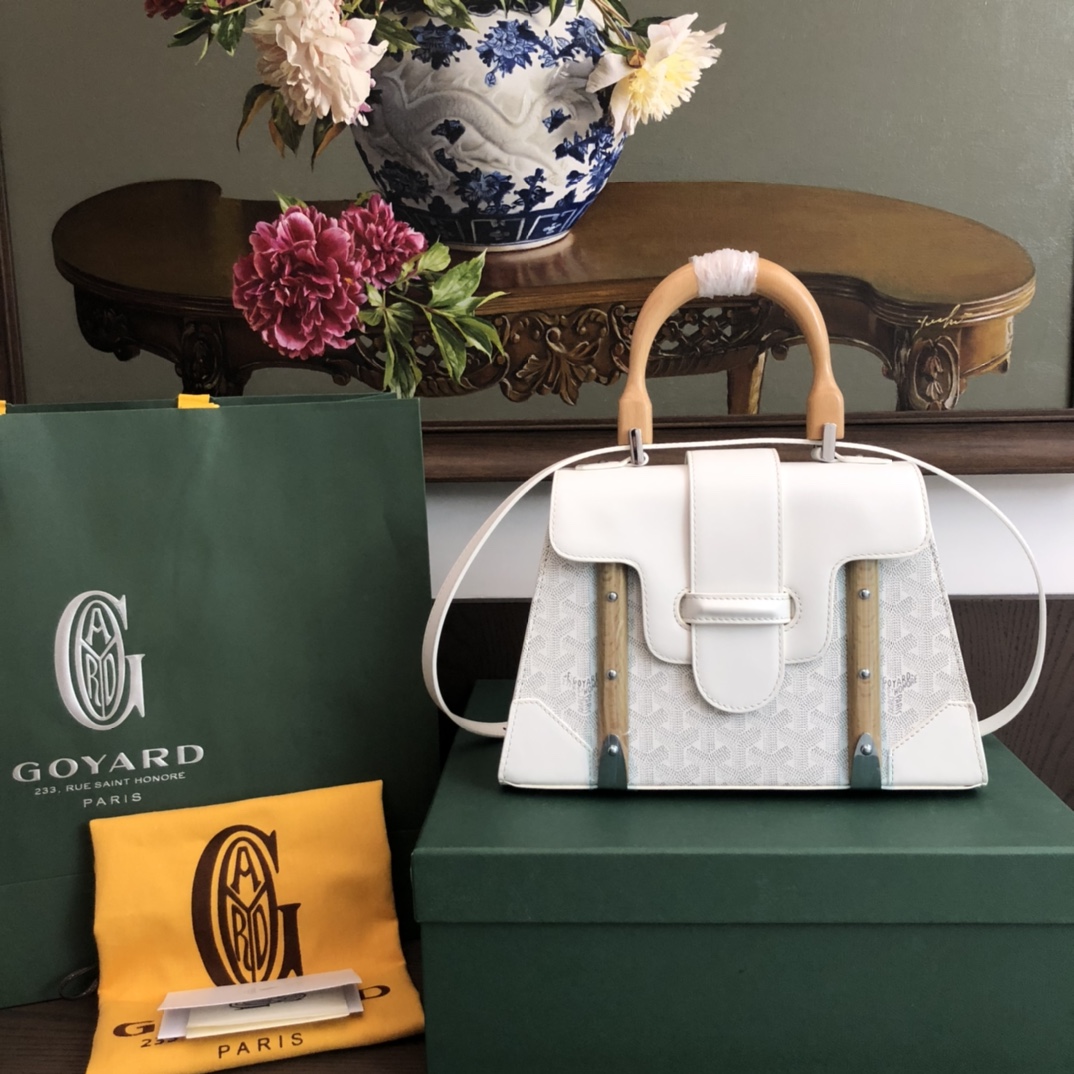 고야드 사이공 숄더백 28cm (컬러 화이트)