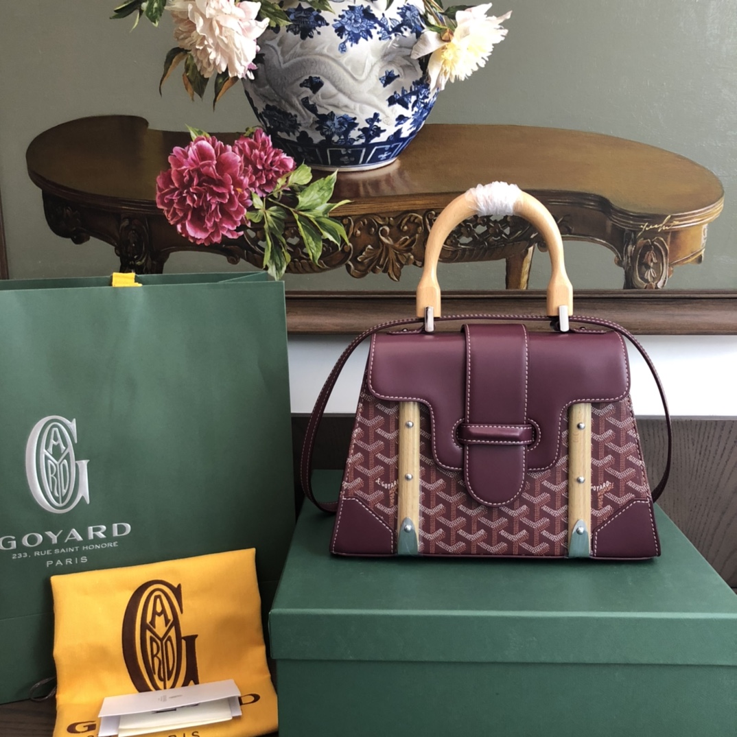 고야드 사이공 숄더백 28cm (컬러 퍼플버건디)