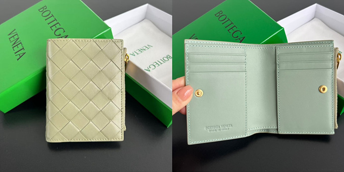보테가 베네타 스몰 인트레치아토 폴더형 지갑 749940