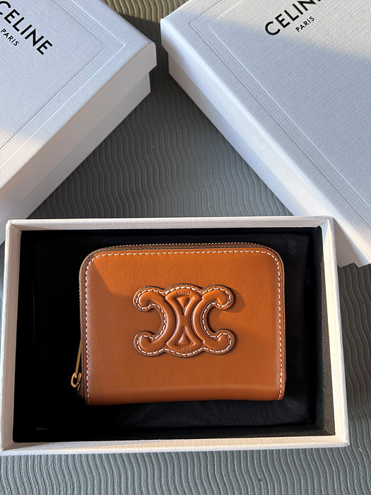 셀린느 퀴르 트리오페 컴팩트 지퍼 지갑