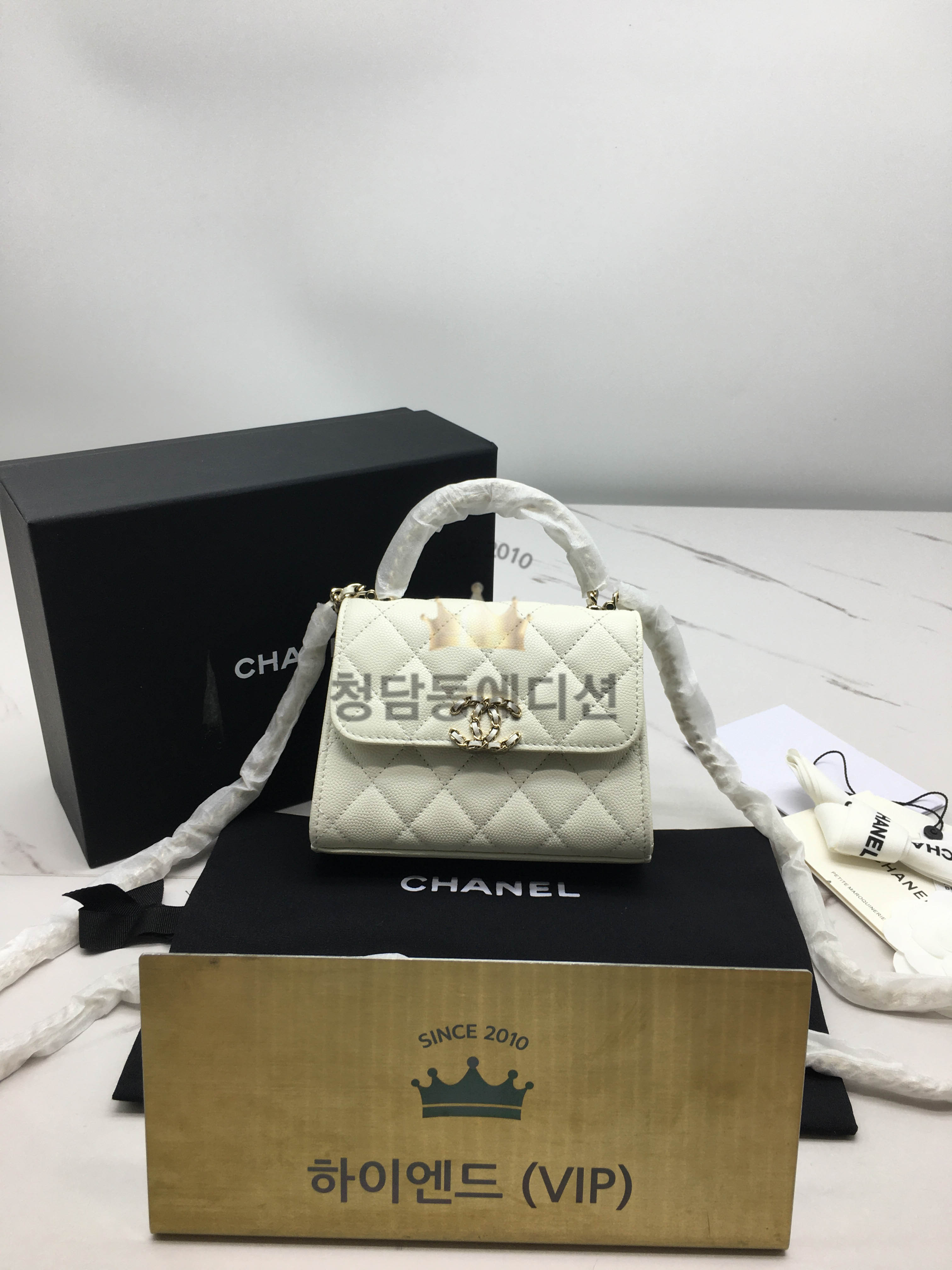 샤넬 25S 크로스 핸들 켈리 체인 백 AP3237 (2size)