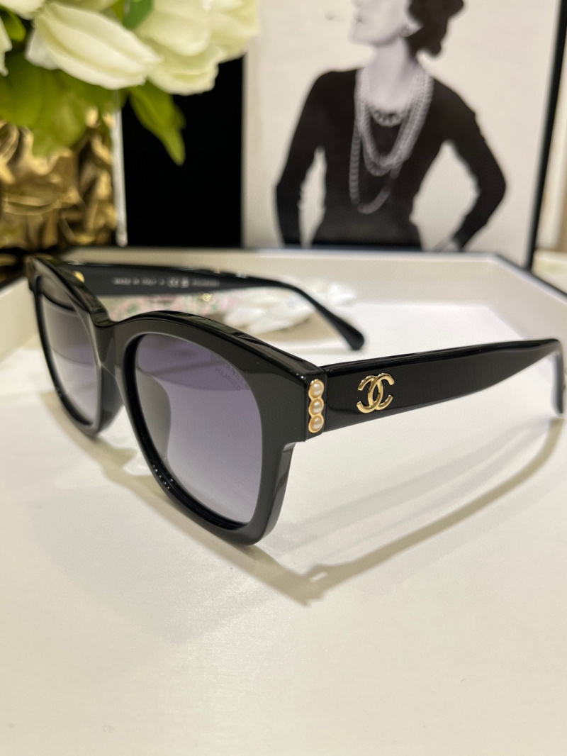 샤넬 트리플 펄 스퀘어 선글라스 CH5482H A71494 블랙