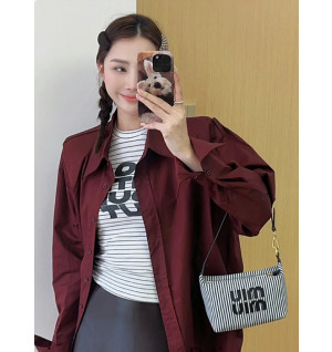 미우미우 스피릿 스트라이프 미니 백