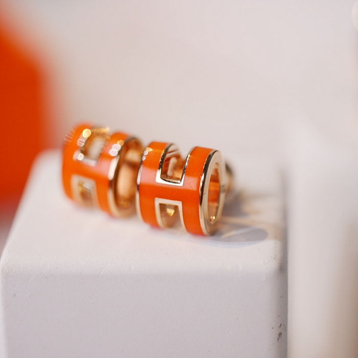 에르메스 팝아슈 귀걸이 (컬러 오렌지) (미니 팝 / 팝)