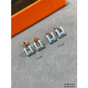 에르메스 팝아슈 귀걸이 (컬러 스카이블루) (미니 팝 / 팝)