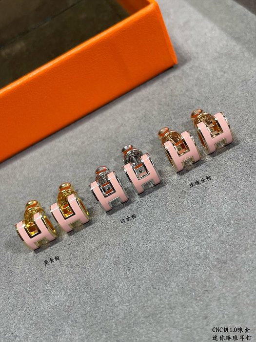 에르메스 팝아슈 귀걸이 (컬러 핑크) (미니 팝 / 팝)