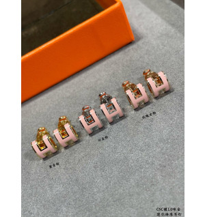 에르메스 팝아슈 귀걸이 (컬러 핑크) (미니 팝 / 팝)