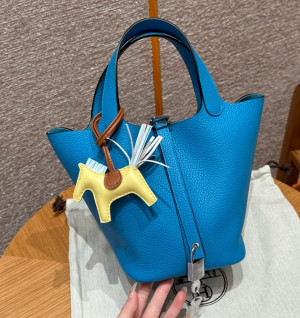 에르메스 피코탄18 올수공 (금장/은장) (컬러 블루 프리다)