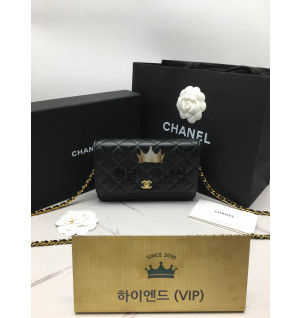 샤넬 클래식 WOC 숄더 체인 월렛백 금장 (upgarde ver.) (턴락)