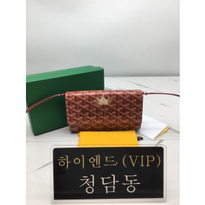 고야드 바렌 플랩 장지갑 (스트랩.ver) (컬러 레드)