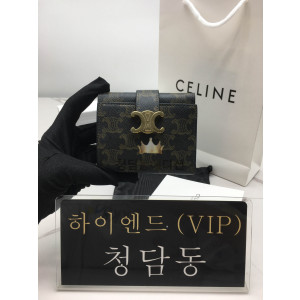 셀린느 니노 파인 스트랩 지갑 - 트리옹프 캔버스