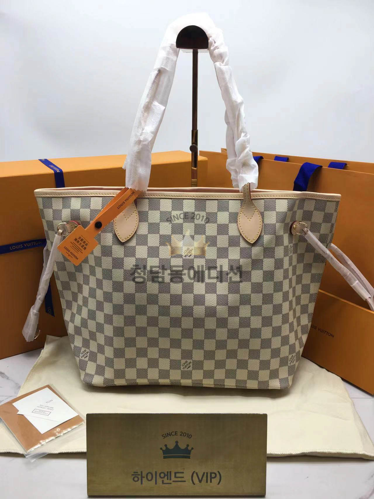 루이비통 다미에 네버풀 GM (내부안감 핑크)