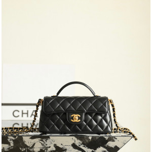 샤넬 25P 핸들 장식의 플랩백 (뉴 켈리백)