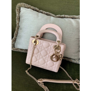 디올 레이디백 미니 (램스킨)