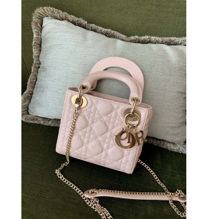 디올 레이디백 미니 (램스킨)