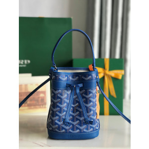 고야드 쁘띠플로 미니 버킷백 (컬러 블루)