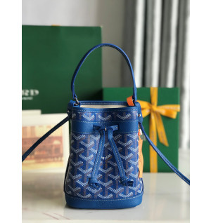고야드 쁘띠플로 미니 버킷백 (컬러 블루)