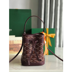 고야드 쁘띠플로 미니 버킷백 (컬러 퍼플버건디)