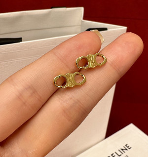 셀린느 트리오페 체인 스터드 귀걸이