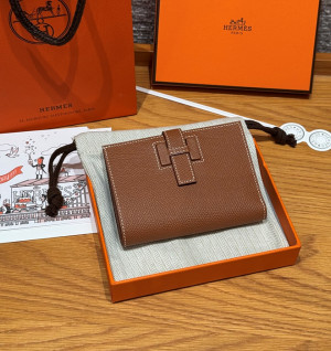 에르메스 뉴 H 파상 앱송 반지갑 올수공 (컬러 골드)