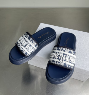 디올 Dioriviera Dway 뮬 (컬러 네이비)