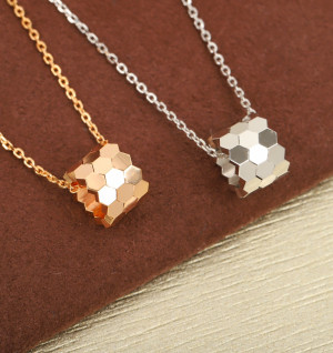 쇼메 비 마이 러브 목걸이 스몰 플레인 (컬러 로즈골드, 화이트골드)