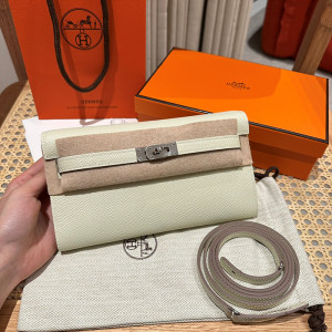 에르메스 켈리 투 고 미니백 앱송 (컬러 끄레 은장)