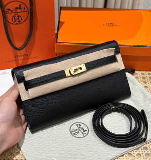 에르메스 켈리 투 고 미니백 앱송 (컬러 누아(블랙)금장)