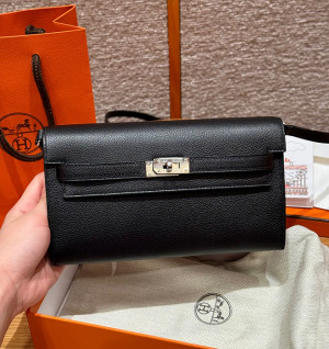 에르메스 켈리 투 고 미니백 에버컬러 (컬러 누아(블랙)은장)