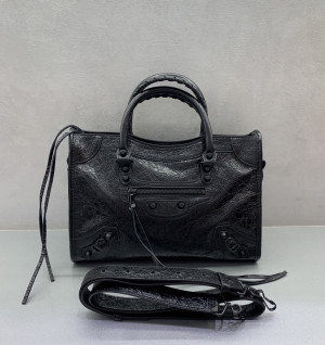 발렌시아가 르 시티 스몰 백 블랙 (올블랙)