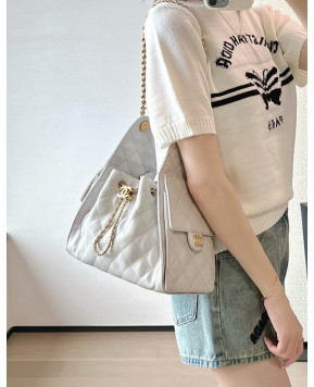 샤넬 25C 크루즈 뉴 호보백 스몰 (컬러 라이트 그레이) (25백)