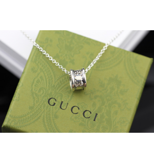 구찌 링 목걸이 (컬러 화이트골드)