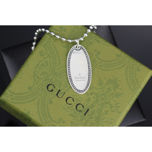 구찌 타원 목걸이