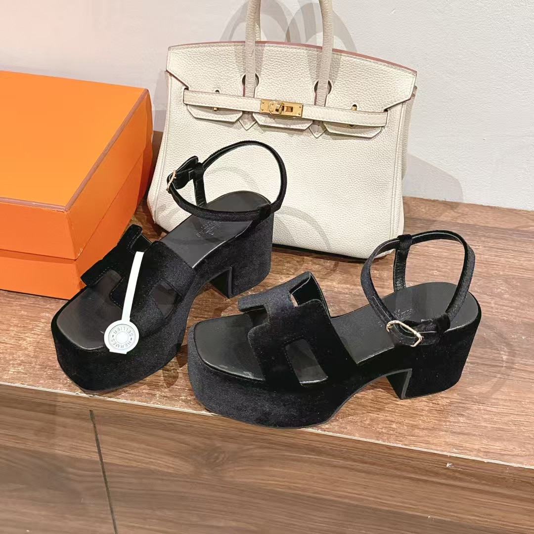 에르메스 잼 30 샌들 (컬러 블랙)