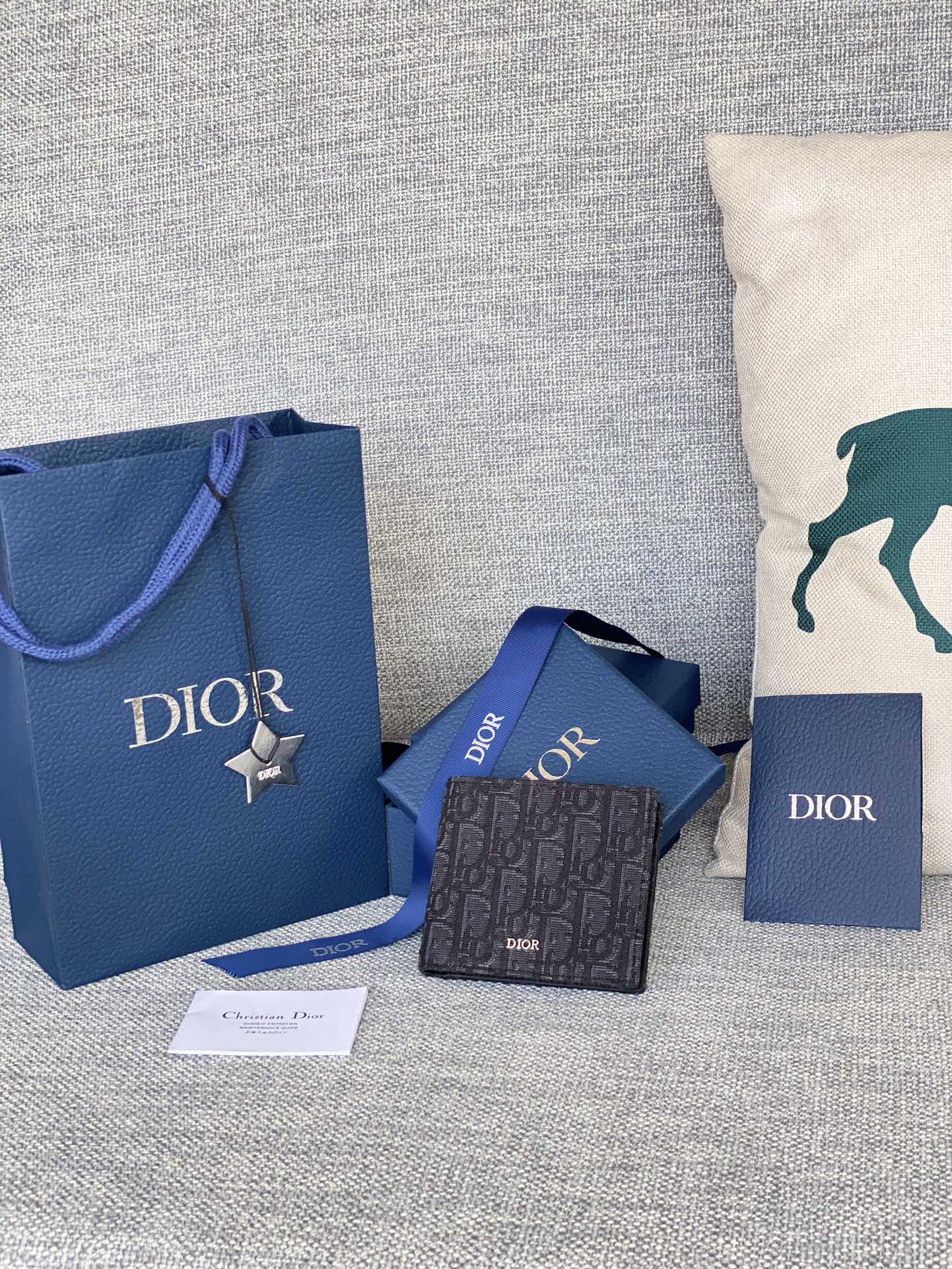 디올 오블리크 컴팩트 남자 반지갑