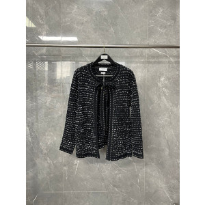 톰브라운 트위드 리본 가디건