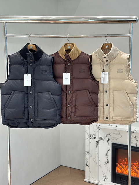 셀린느 트리옴프 퀼팅 다운 베스트 (3COLOR)