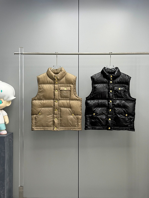 셀린느 클래식 패딩 베스트 (컬러 카멜, 블랙)