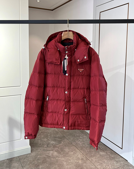 프라다 리나일론 후드 다운 자켓 (남성용) (4COLOR)