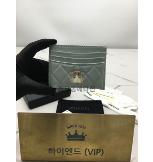 샤넬 25S 캐비어 카드홀더 (컬러 민트)