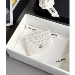 샤넬 25S 캐비어 카드홀더 (컬러 화이트)