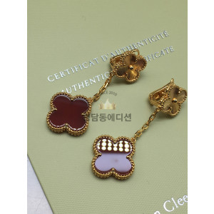 반클리프 매직 알함브라 이어링 귀걸이 (V-gold소재)