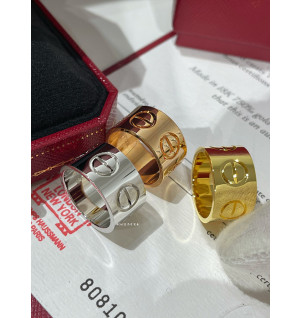 까르띠에 러브 와이드 링 (3COLOR) (V-gold소재)