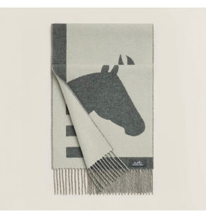 에르메스 H 카사크 러브스토리 캐시미어 머플러